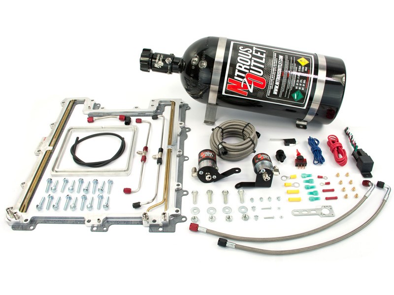 2012+ Camaro ZL1 LSA Supercharger Nitrous Outlet Plate System - 10lb Bottle