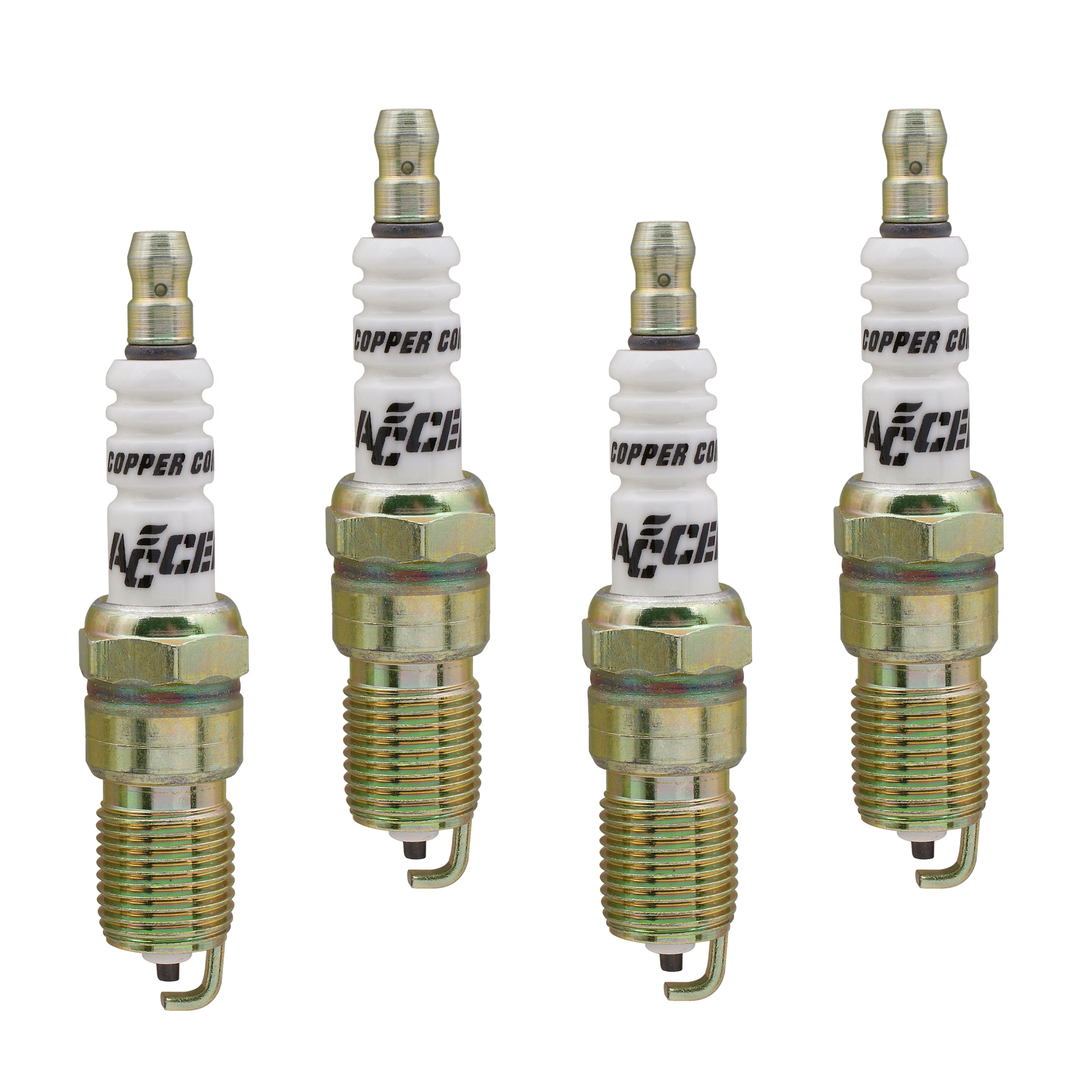 Accel Copper Core Spark Plugs 14mm .708 In Reach Heat Range 6 - 4 Pack