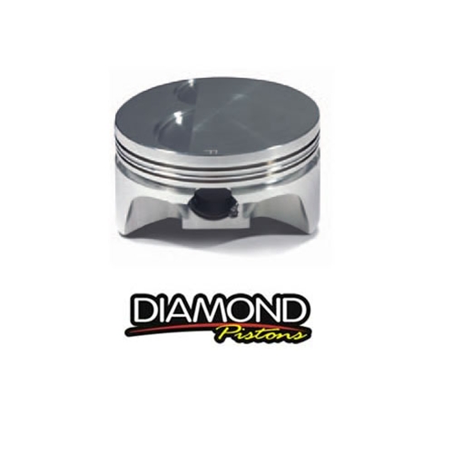 L92/LS3 Diamond Pistons Forged Flat Top w/-2cc Valve Reliefs, 4.005" Bore 3.622" Stroke (6.125" Rods)