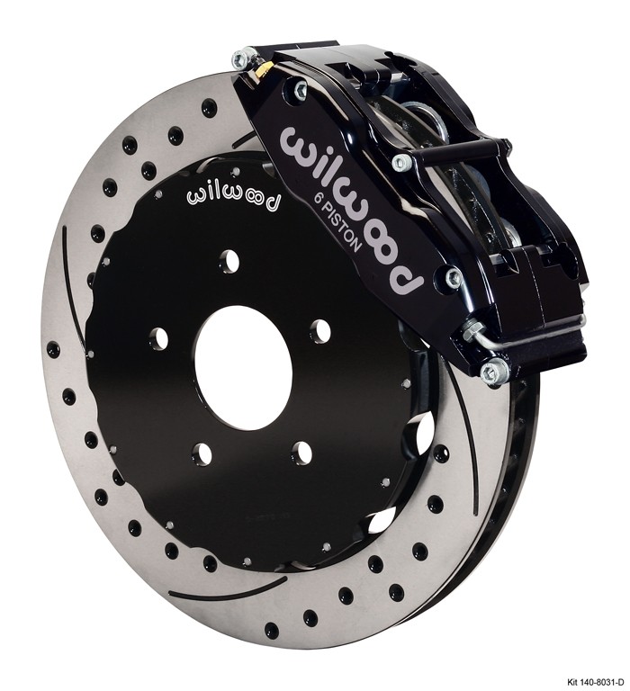 98-02 LS1 Fbody Wilwood 14.00" Superlite 6R Big Brake Front Brake Kit (Hat) w/Drilled & Slotted Rotors