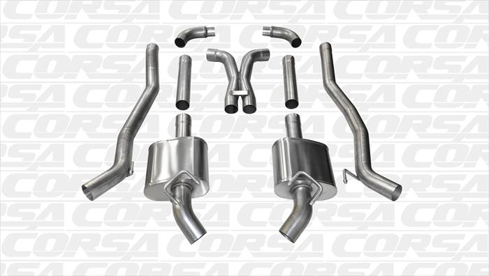 2010-2015 Camaro SS 6.2L Corsa "Extreme" Catback Exhaust System w/Xpipe & No Tips - For Cars Equipped w/Factory Ground Effects