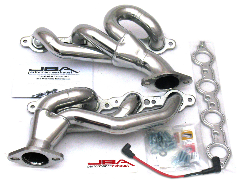 2010-2013 Camaro SS V8 JBA Shorty Headers (Silver Ceramic Coated)