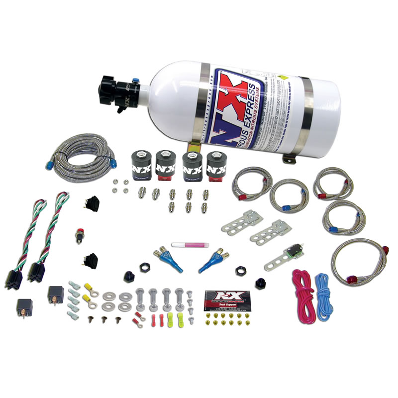 Nitrous Express GM EFI Dual Stage 50-150HP X 2 System - 10lb Bottle