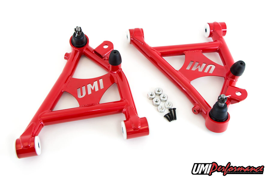 82-92 Fbody UMI Performance Front Lower A-Arms w/Delrin Bushings, Coilover Specific