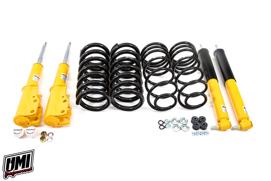 82-92 Fbody UMI Performance 1"-1.5" Lowering Spring Kit - Koni On Car