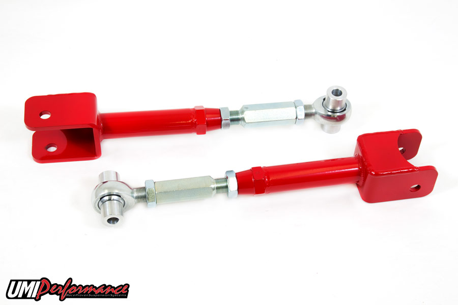 2010+ Camaro / 08-09 Pontiac G8 UMI Performance Adjustable Rear Chromoly Trailing Arms w/ Rod Ends