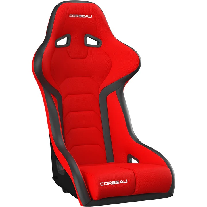 Corbeau FX1 Pro Seats - Black/Red Cloth