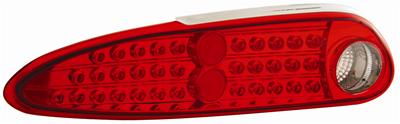 93-02 Camaro Anzo Rear LED Tail Lights - Red/Clear Lens