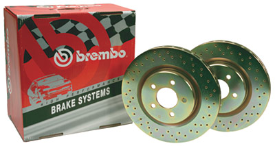 98-02 LS1/V6 Brembo Rear Drilled Rotors (Pair)