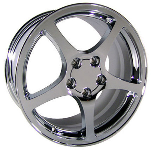 OE Wheels Corvette C5 Y2K Replica Wheel - Chrome 17x8.5"/18x9.5" Set (58mm/65mm Offset)