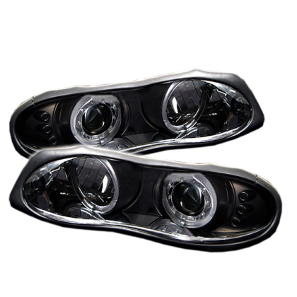 98-02 Camaro Spyder Projector Headlights w/Halo LED & Black Housing