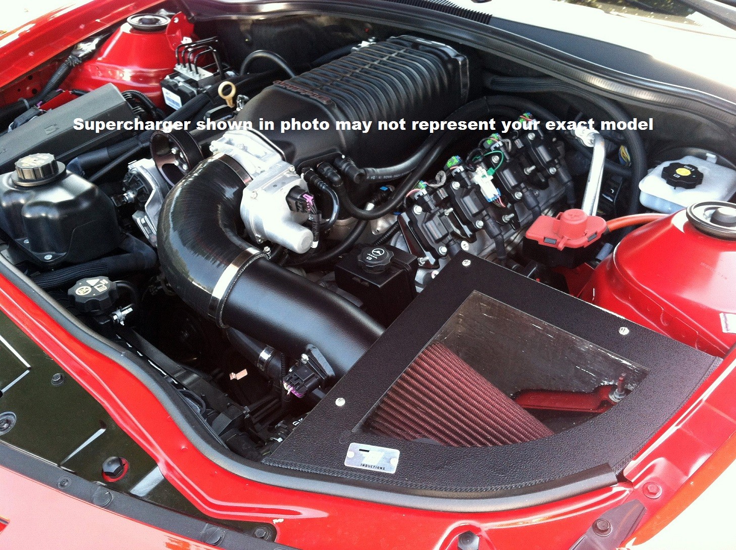 2010+ Camaro SS Cold Air Inductions Cold Air Intake Kit for use w/SLP Superchargers (Black Powdercoat Finish)