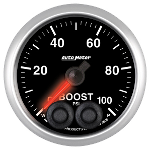 Autometer Elite Series 2 1/16" Boost Gauge (0-100 PSI)