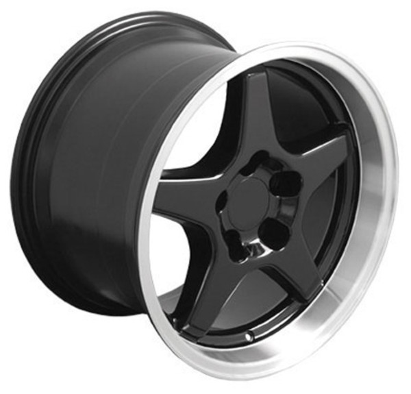 OE Wheels Corvette C4 ZR1 Replica Wheel - Black 17x11" (50mm Offset)