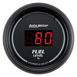 Autometer Digital Series 2 1/16" Fuel Level Gauge - Black