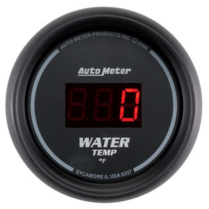 Autometer Digital Series 2 1/16" Water Temperature Gauge (0-300 Deg. F) - Black