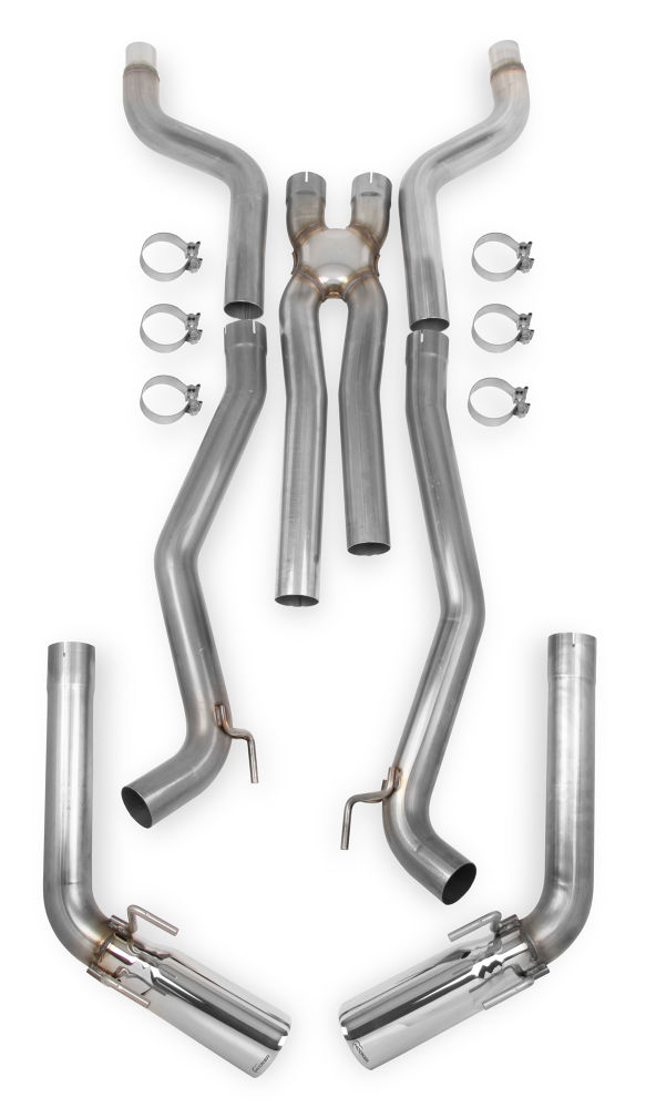 2012-2014 Camaro SS 6.2L V8 Hooker Headers Blackheart Catback Exhaust System (No Mufflers) w/X-Pipe