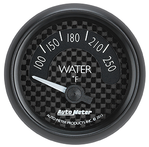 Auto Meter GT Series 2 1/16" Short Sweep Water Temp Gauge - 100 - 250 deg. F