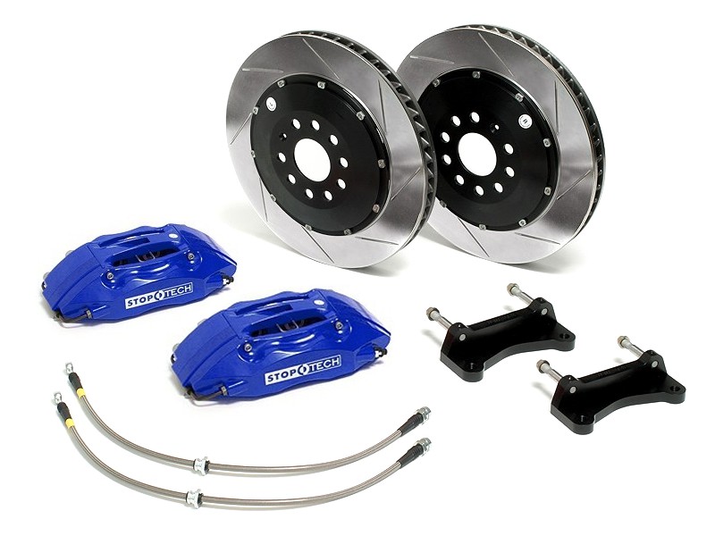 2010+ Camaro SS Stoptech Rear Big Brake Kit w/Blue ST-41 Calipers & 355x32mm Slotted Rotors