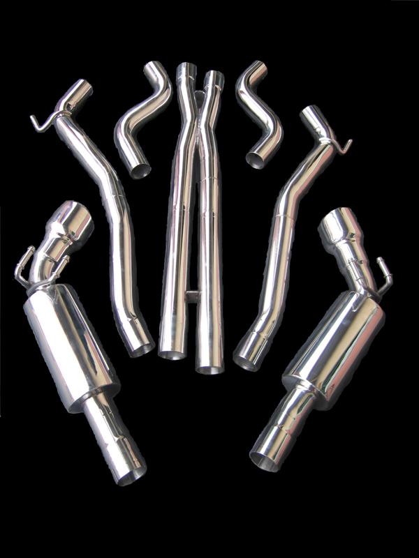 2010+ Camaro V8 GHL Exhaust (6" Cans) Mid Section w/ True X-Pipe