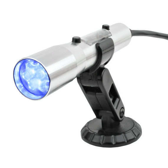 Holley Sniper Stand Alone CAN Shift Light - Silver Tube w/Blue Light