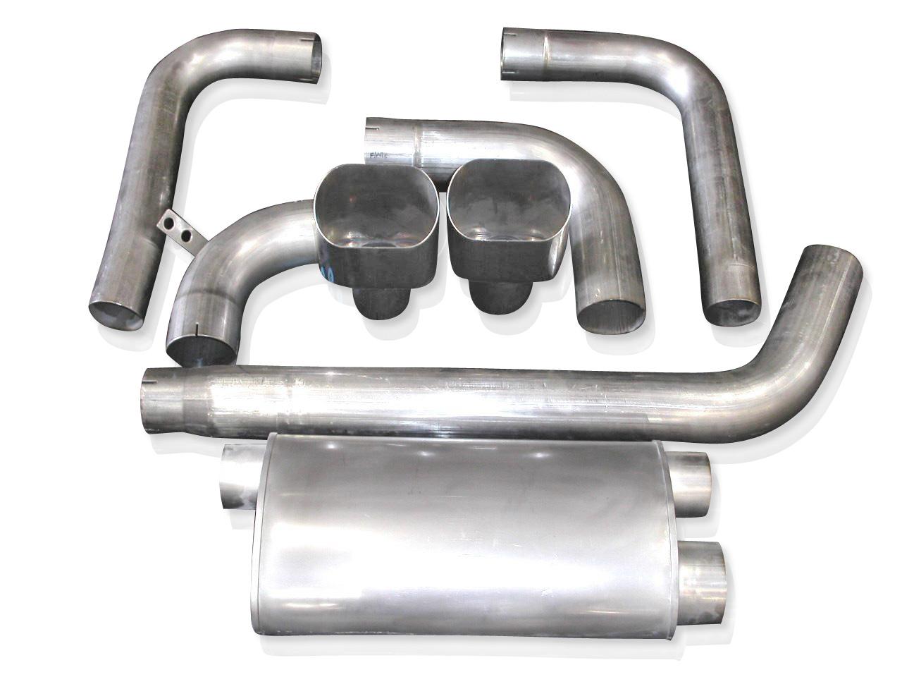 93-02 Fbody Stainless Works 3.5" Turbo Muffler Exhaust System w/Wide Oval Tips