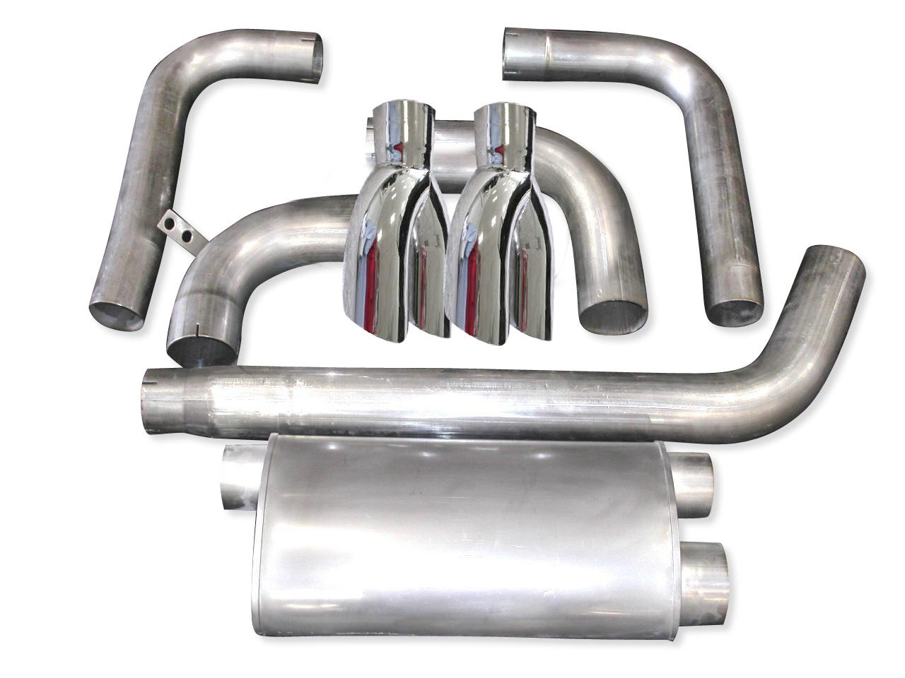 93-02 Fbody Stainless Works 3.5" Turbo Muffler Exhaust System w/Polished Y-Tips