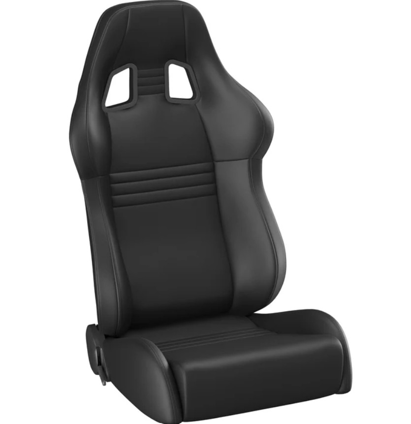 Corbeau A4 Seats - Black Leather