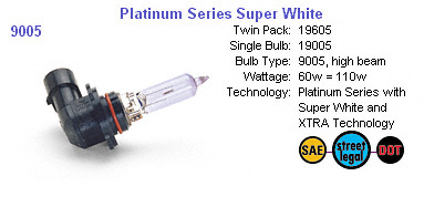 Piaa Platinum High Beam Bulbs