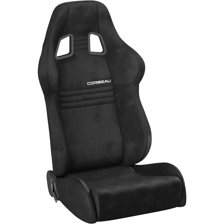 Corbeau A4 Seats - Black Microsuede