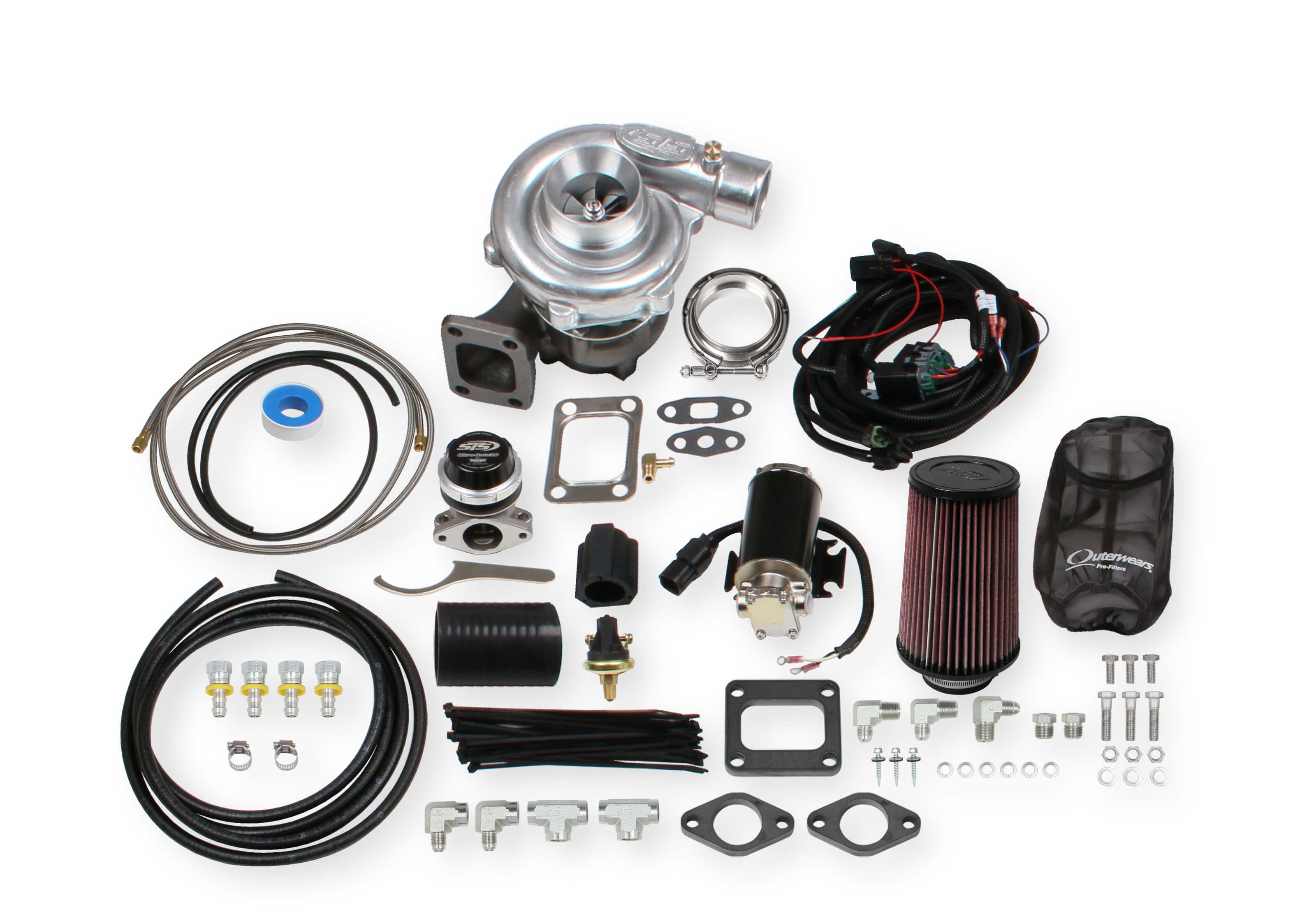 STS Turbo Remote Mounted Single Turbo Kit for 4.0-5.0 liter engines