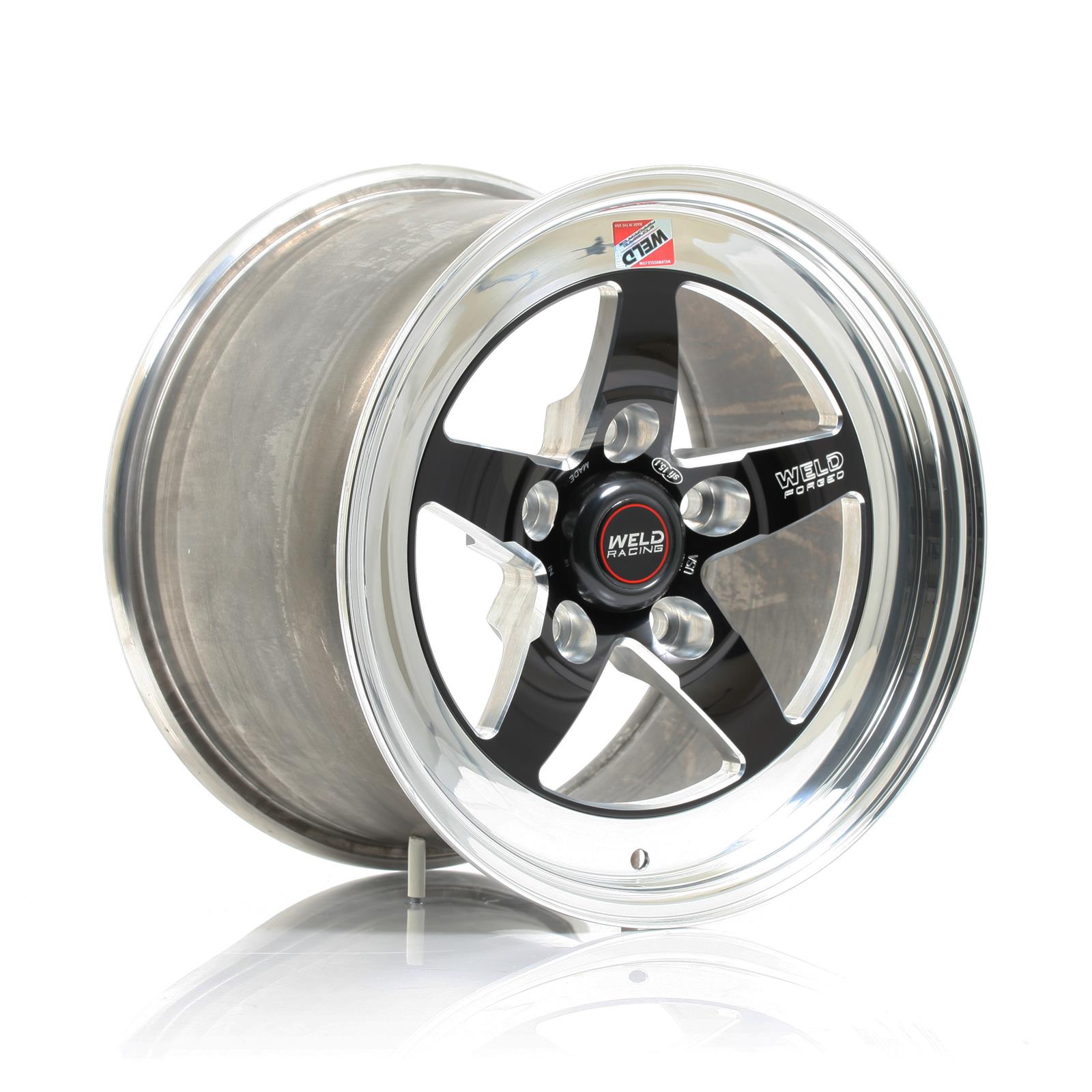 Weld Racing RT-S S71 Forged Aluminum Black Anodized Wheels - 18x10.5" w/7.7" Back Spacing